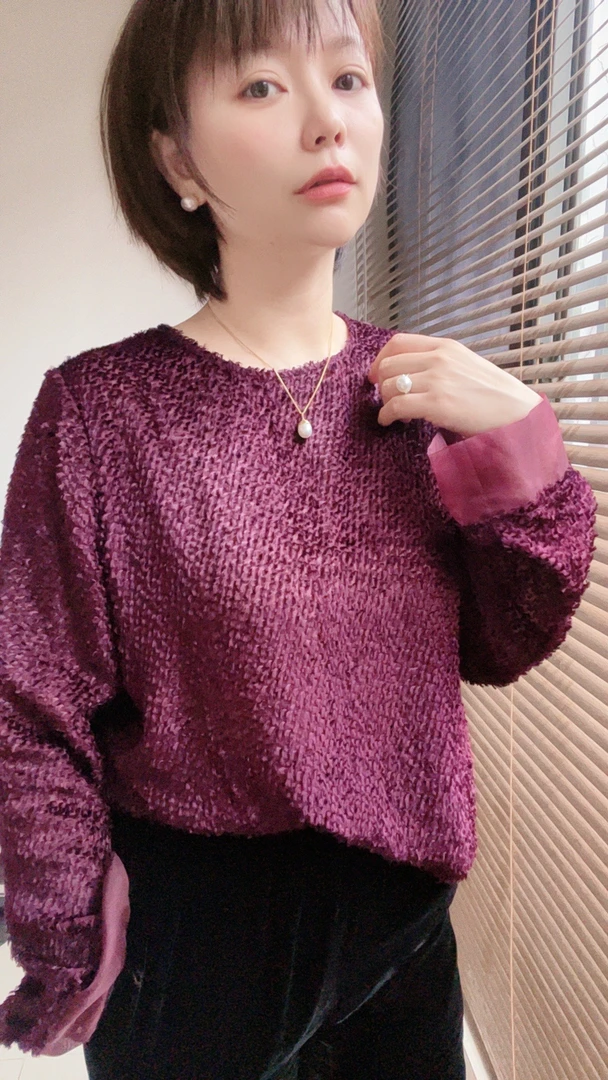 原创桑蚕丝剪花拼接桑蚕丝欧根纱气质显瘦衬衫女