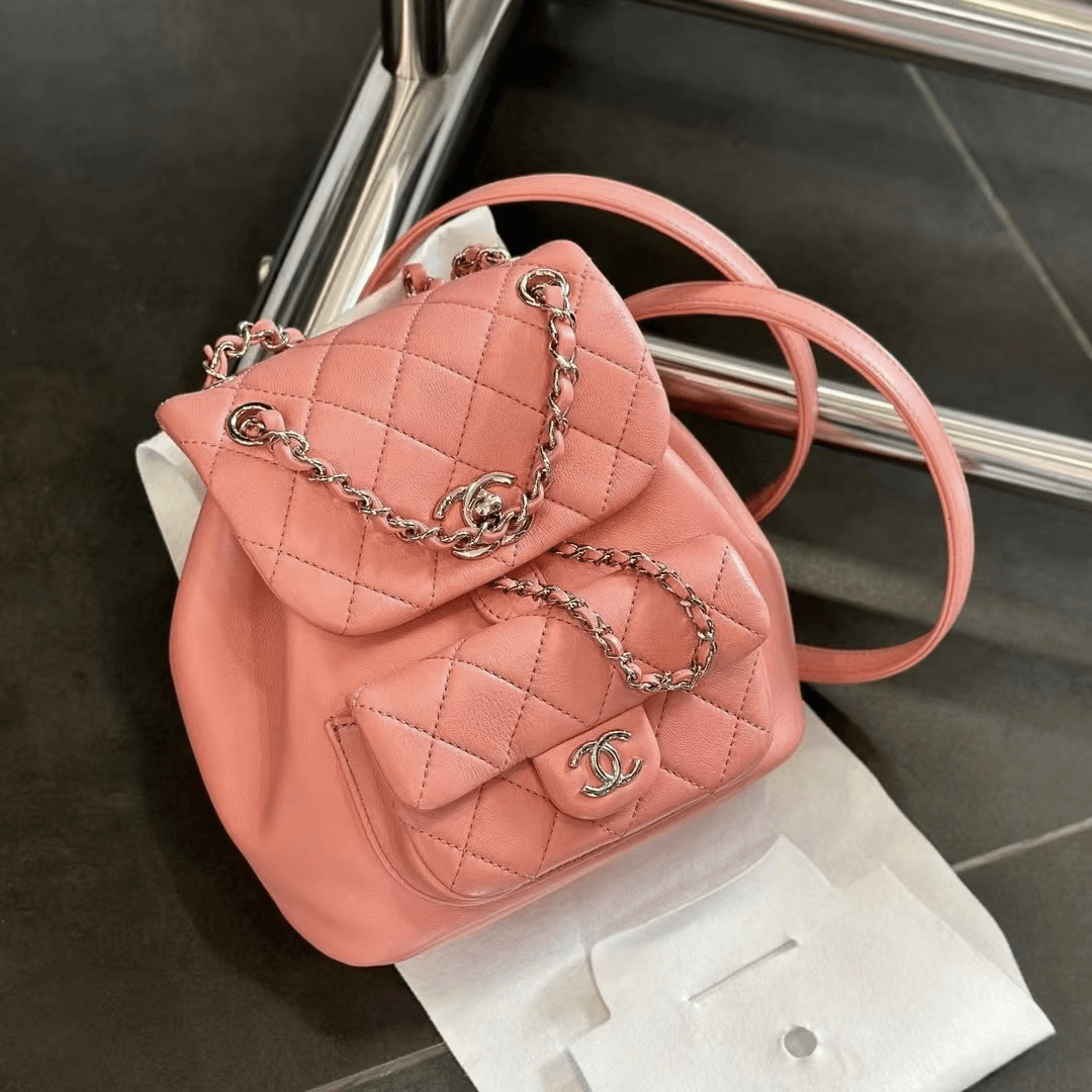 95新 Chanel/香奈儿 Chanel 唇膏粉duma双肩包