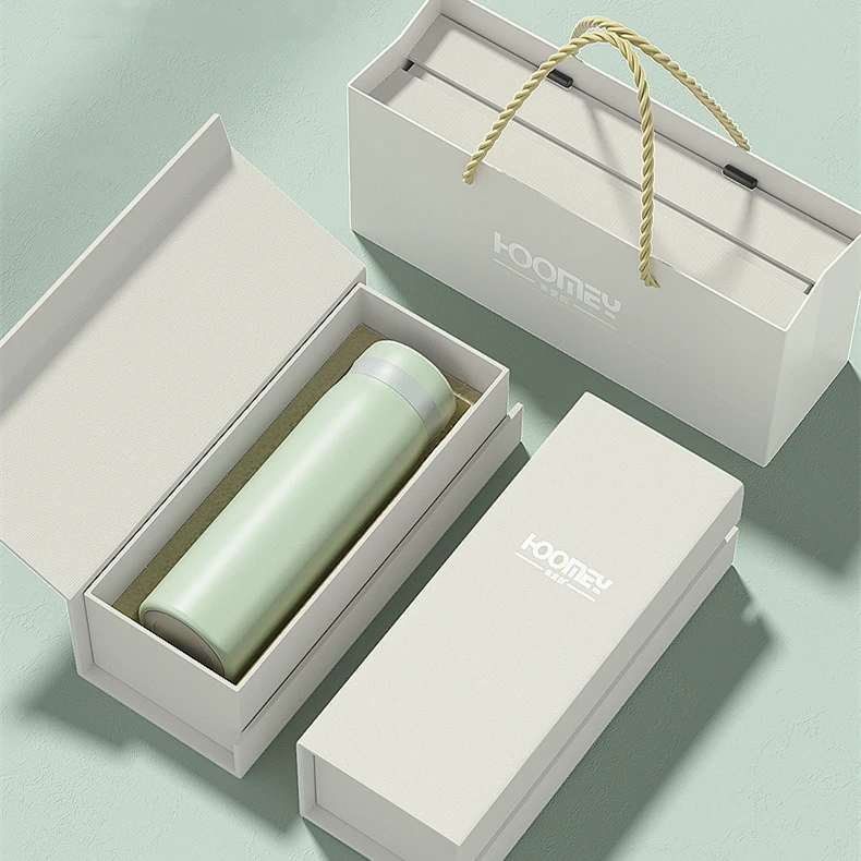 亲爱的保温杯316不锈钢智能显温女士泡茶杯子茶水分离杯车载水杯