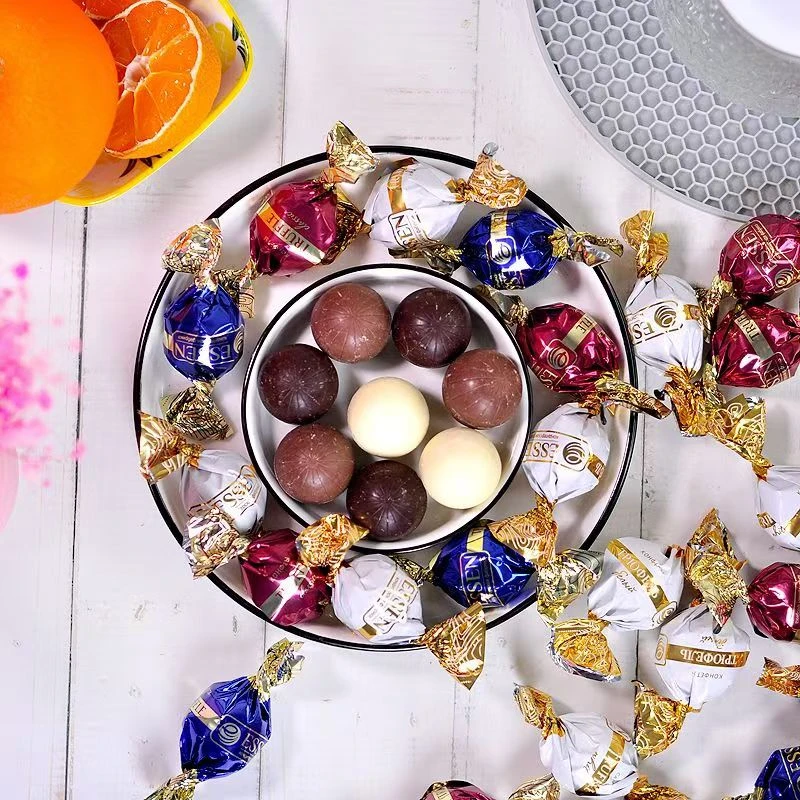 宝山俄罗斯原装进口唯臻农场松露巧克力混合糖果喜糖年糖500g