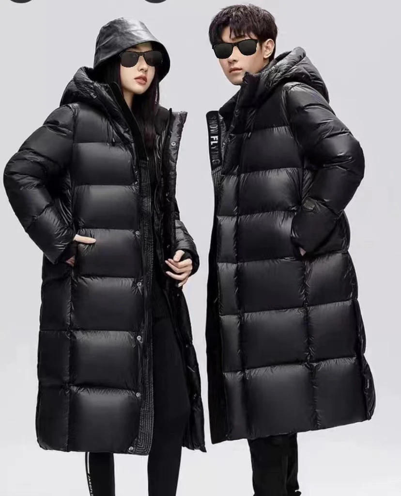 24升级长款情侣同款90鹅绒服冬季保暖羽绒服