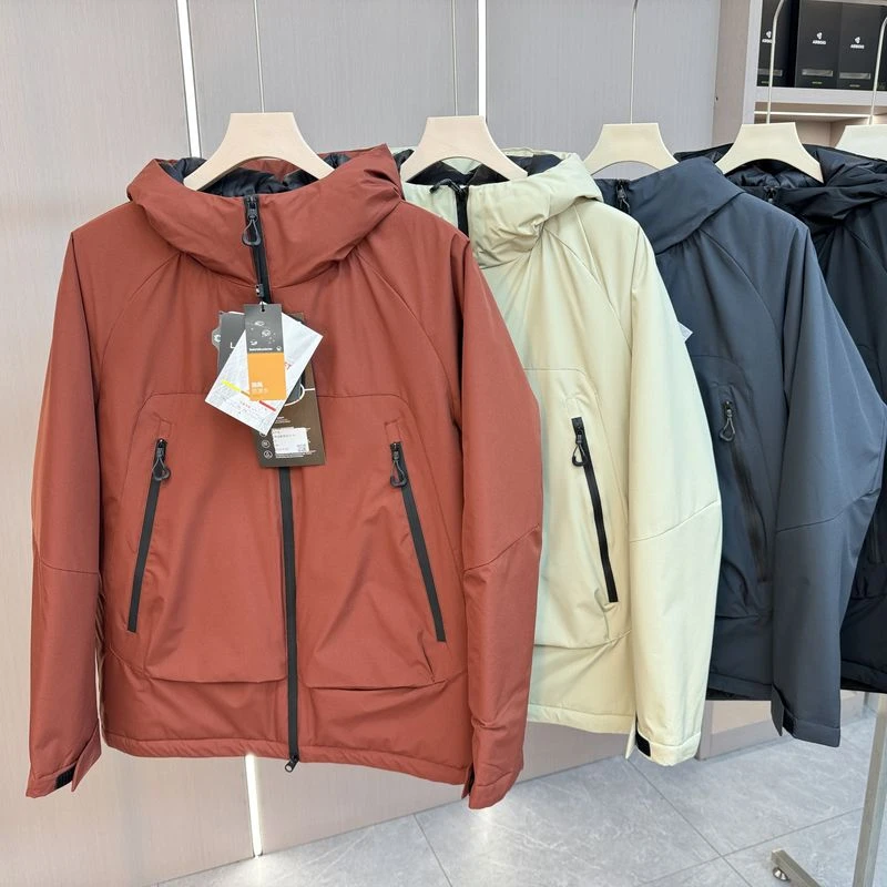 秋冬季户外运动休闲防寒保暖防风防水连帽情侣款棉服-161