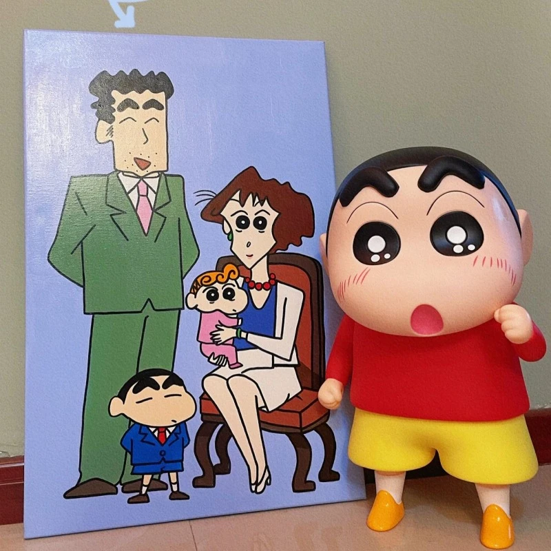 红衣蜡笔小新手办1比1动漫周边系列公仔动漫公仔大号摆件玩偶礼物