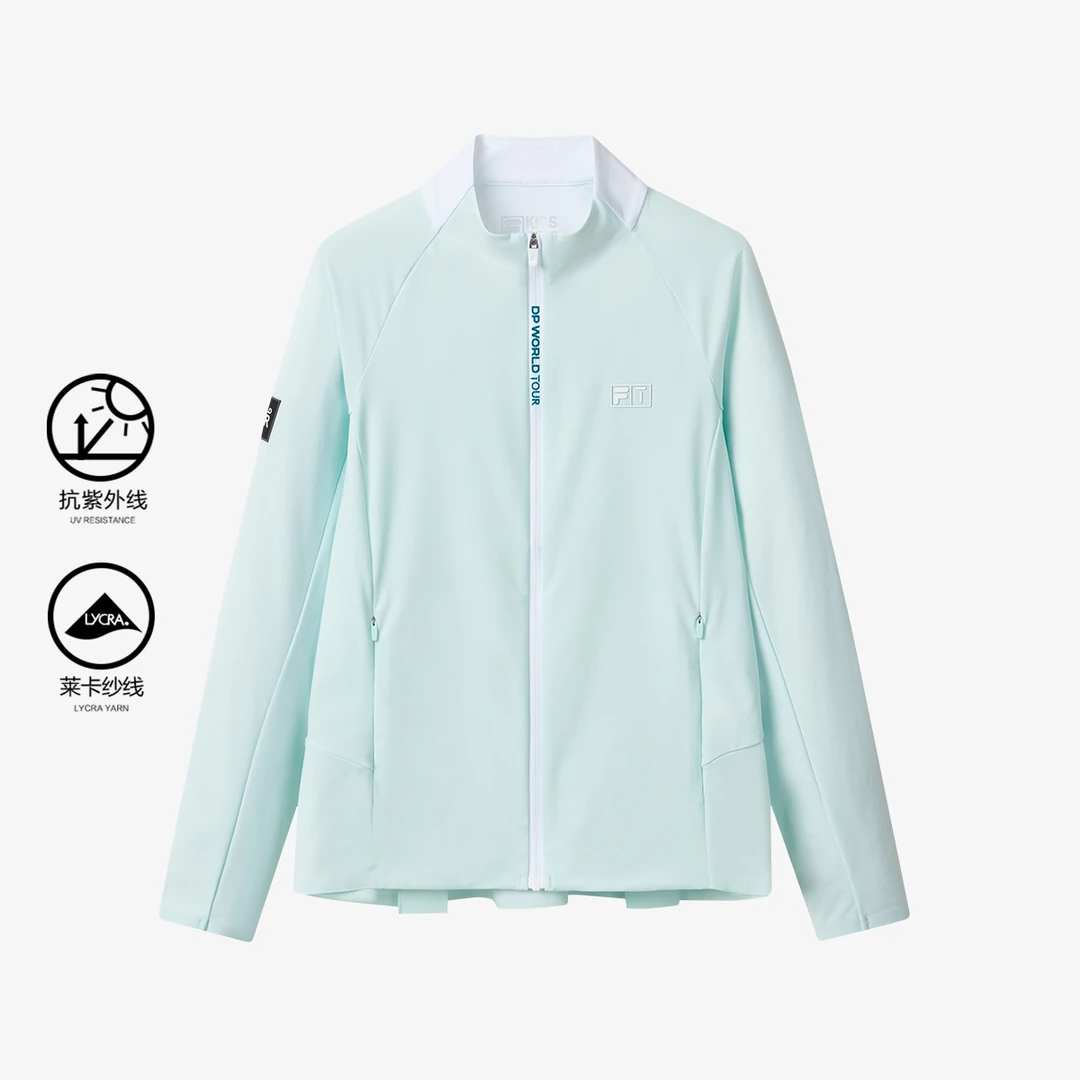 FILA斐乐儿童【风感波粒】品质童装女大童夏季弹力莱卡纱线防晒外套