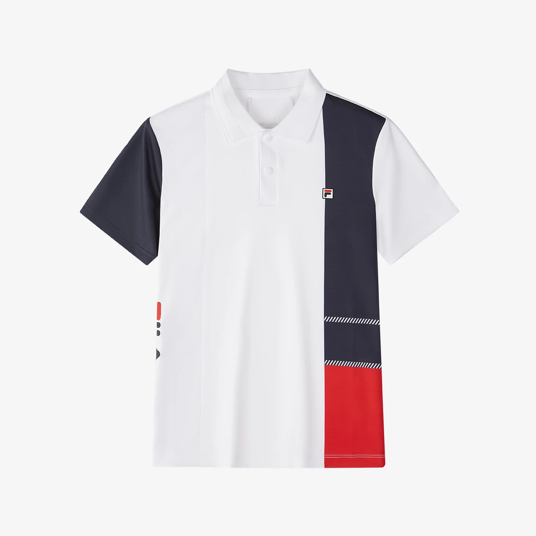 FILA斐乐儿童【透气散热】男大童场上网球运动跑跳不束缚短袖Polo衫