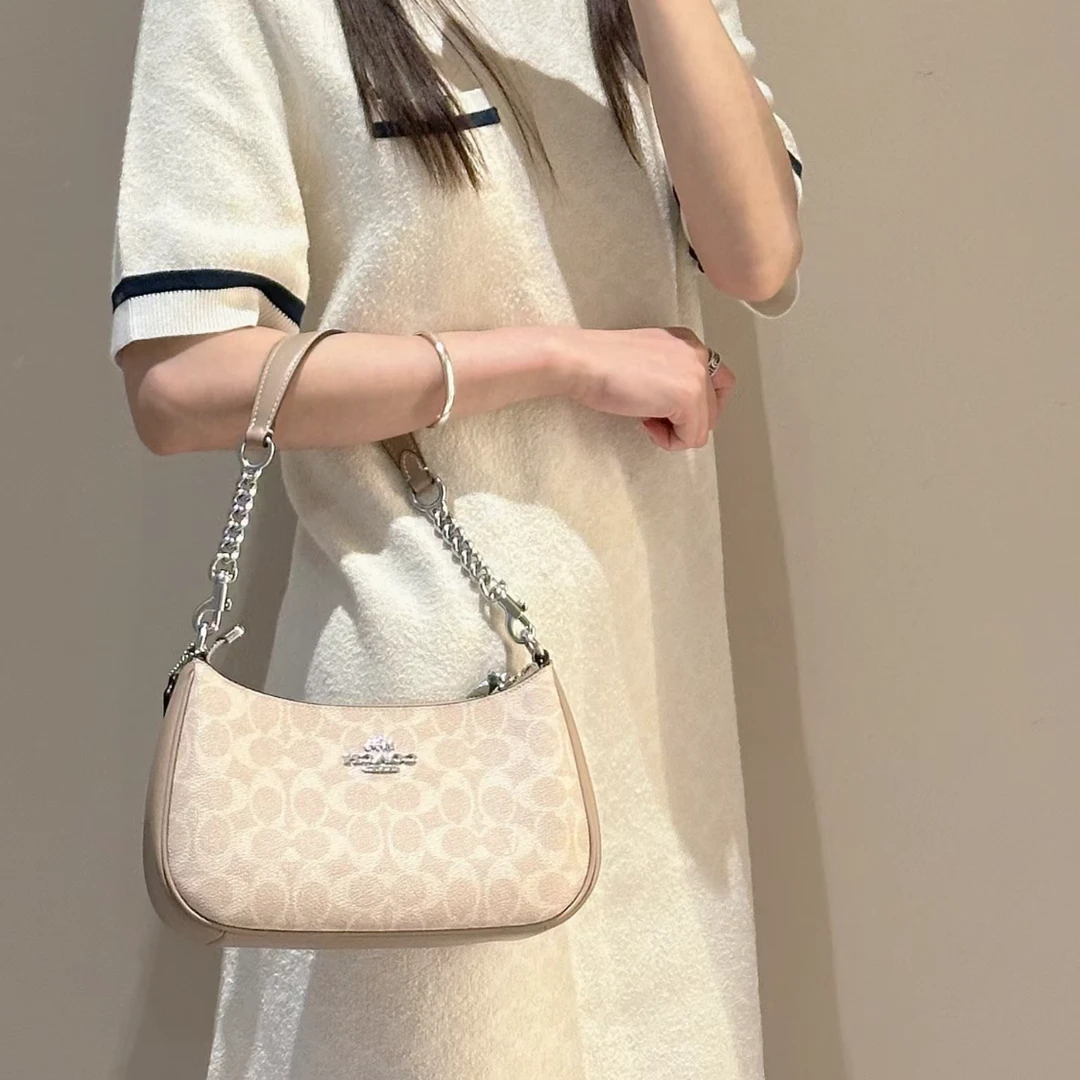 COACH/蔻驰Teri 24 腋下包双肩带麻将包单肩包手提包斜挎包气质