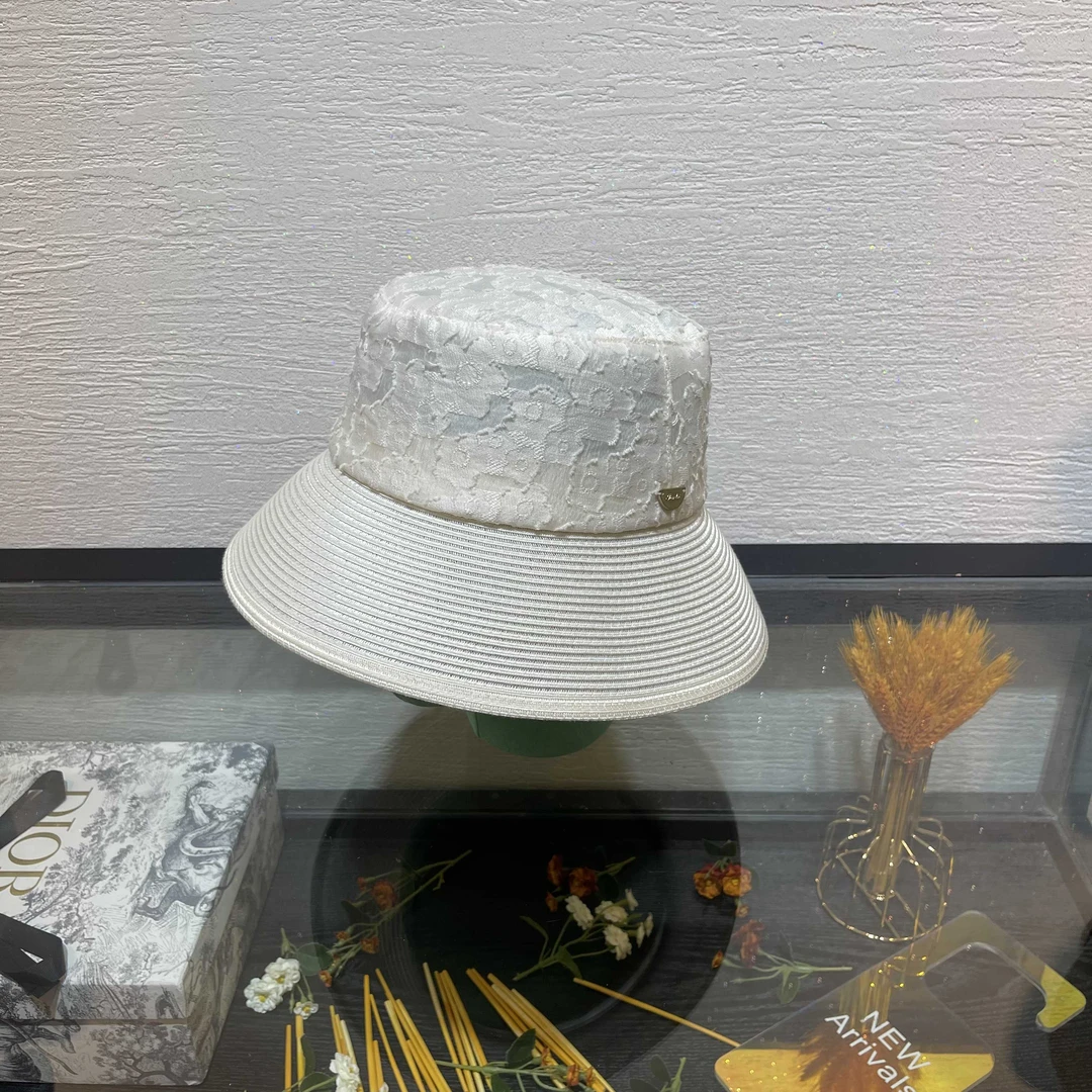 南油帽子春夏百搭时尚进口定制提花面料拼接盆帽渔夫帽遮阳帽