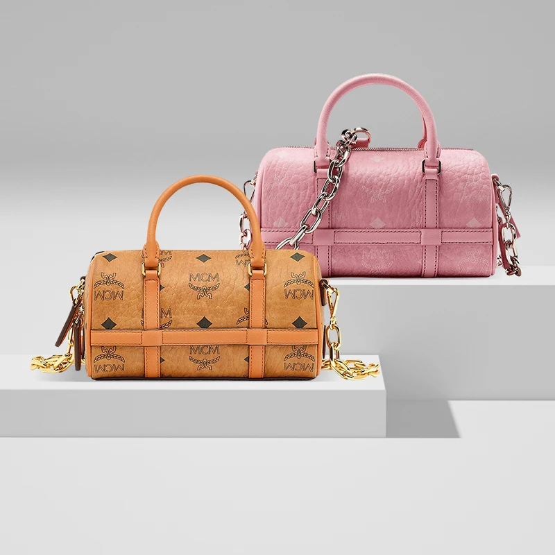 【开工季】MCM Aren Visetos波士顿包单肩手提MINI包 MWBBAER01