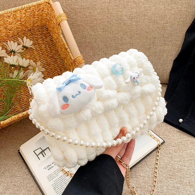 手工包包制作毛线编织diy手工包包纯手工包玉桂狗材料包送女友