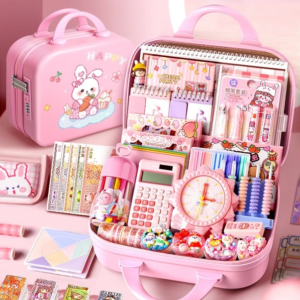 2023新款文具套装礼盒开学小学生一年级学习用品女孩入学必备电动