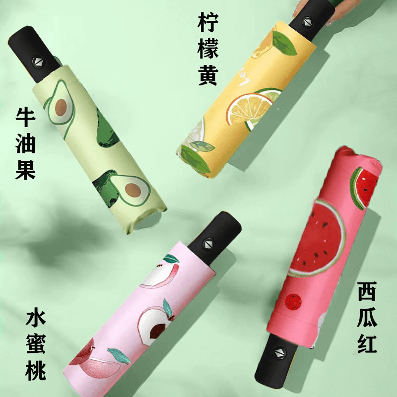 顿色随机发 户外雨伞手动一把防雨防晒