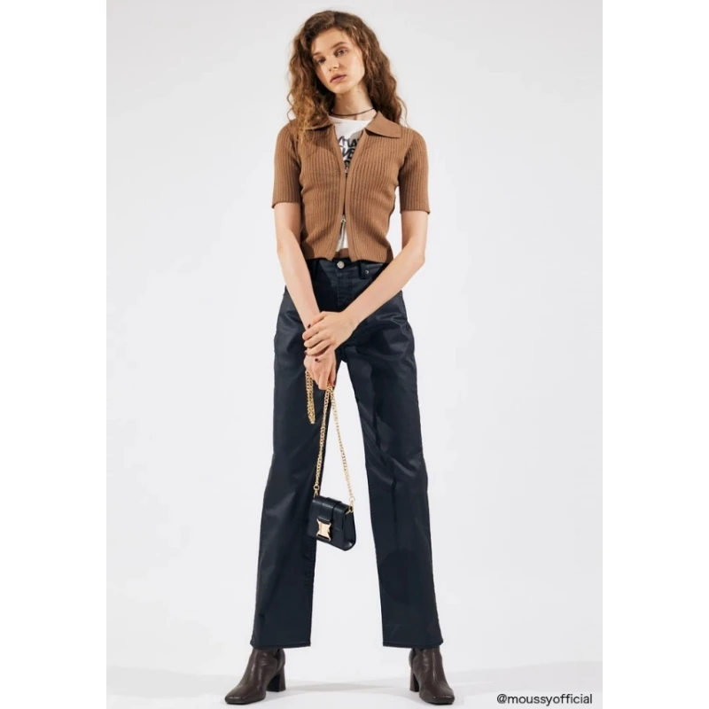 【强哥外贸】 M 春季新款 职场通勤风美拉德POLO针织开衫