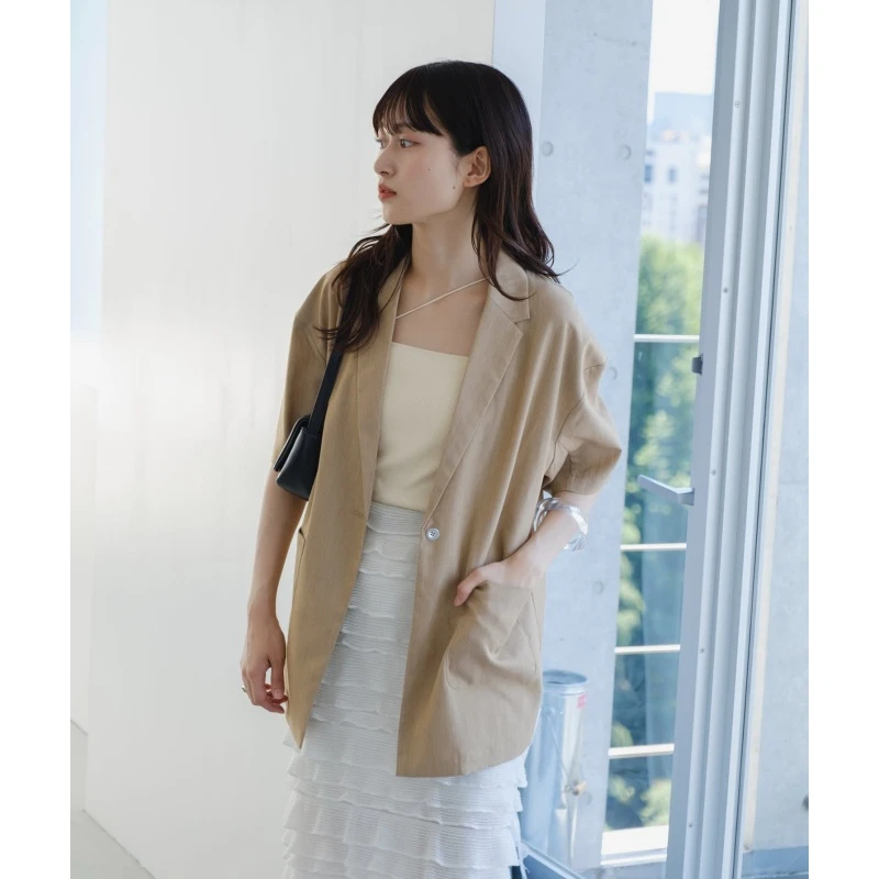 【强哥外贸】 夏季新款 K 休闲时尚通勤百搭薄款西装短外套气质宽松