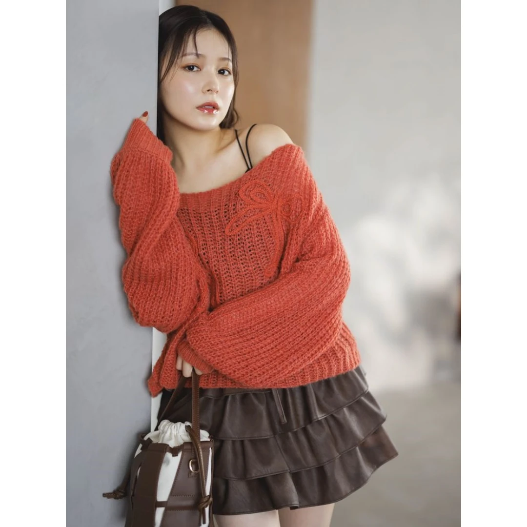 【Yorozuya】日系品牌 秋季新款 D 时尚气质休闲百搭蛋糕摆短裙裤