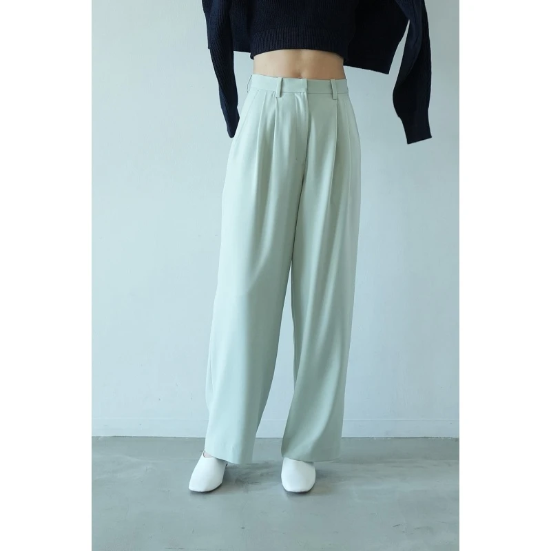 春季经典人气款 松本 显瘦高腰休闲垂感直筒裤【强哥外贸】