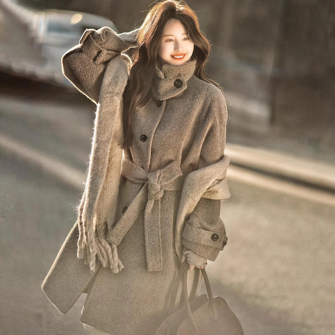 【赵大喜】镇店骆马绒-鱿鱼大衣 | 南美進口.pi草原色质感