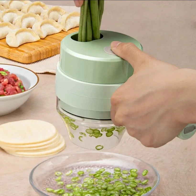 厨房无线电动蒜泥神器多功能切菜机切肉切菜器切丝器土豆丝切辣椒