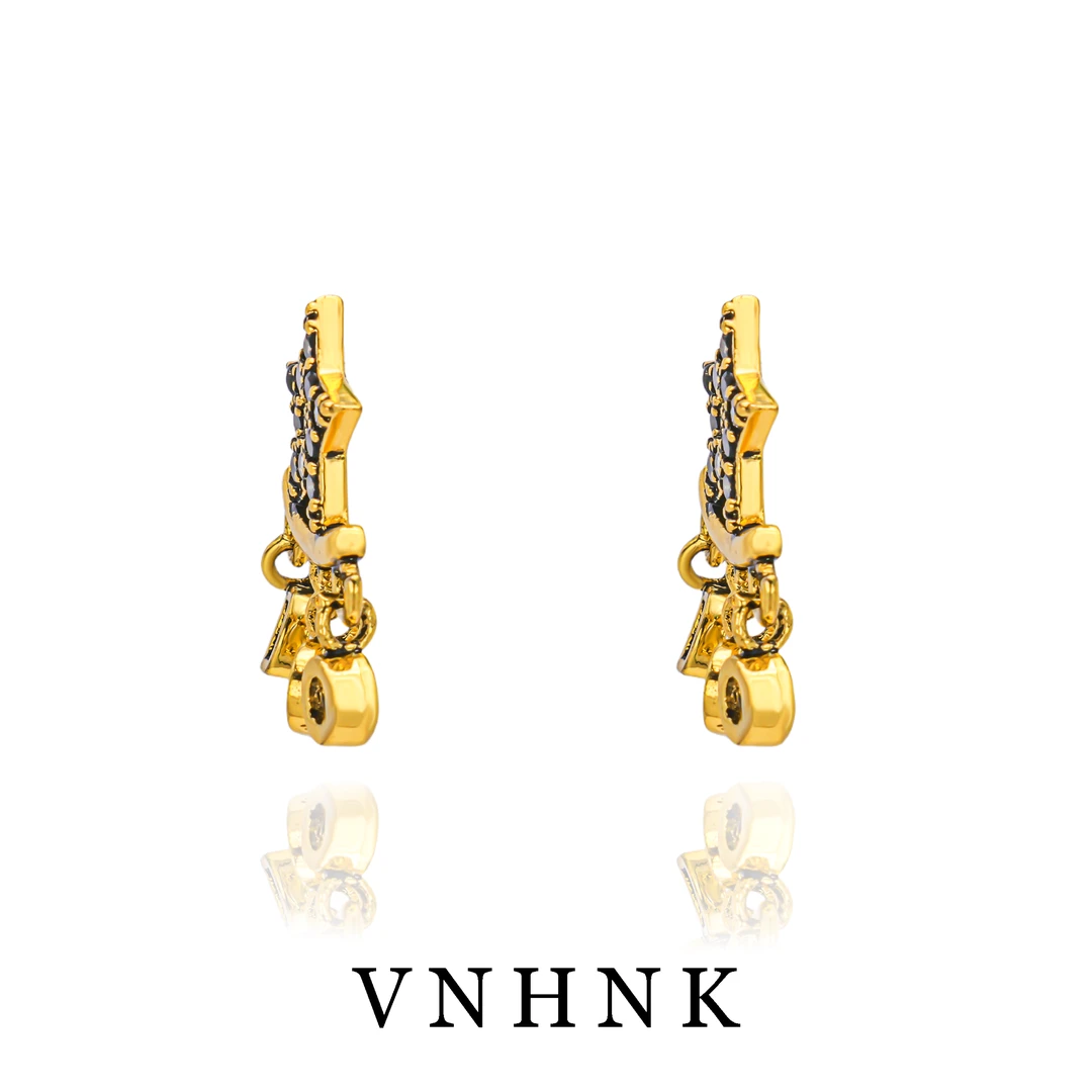 铜合金耳饰 美可儿  B93    古铜色精致耳环