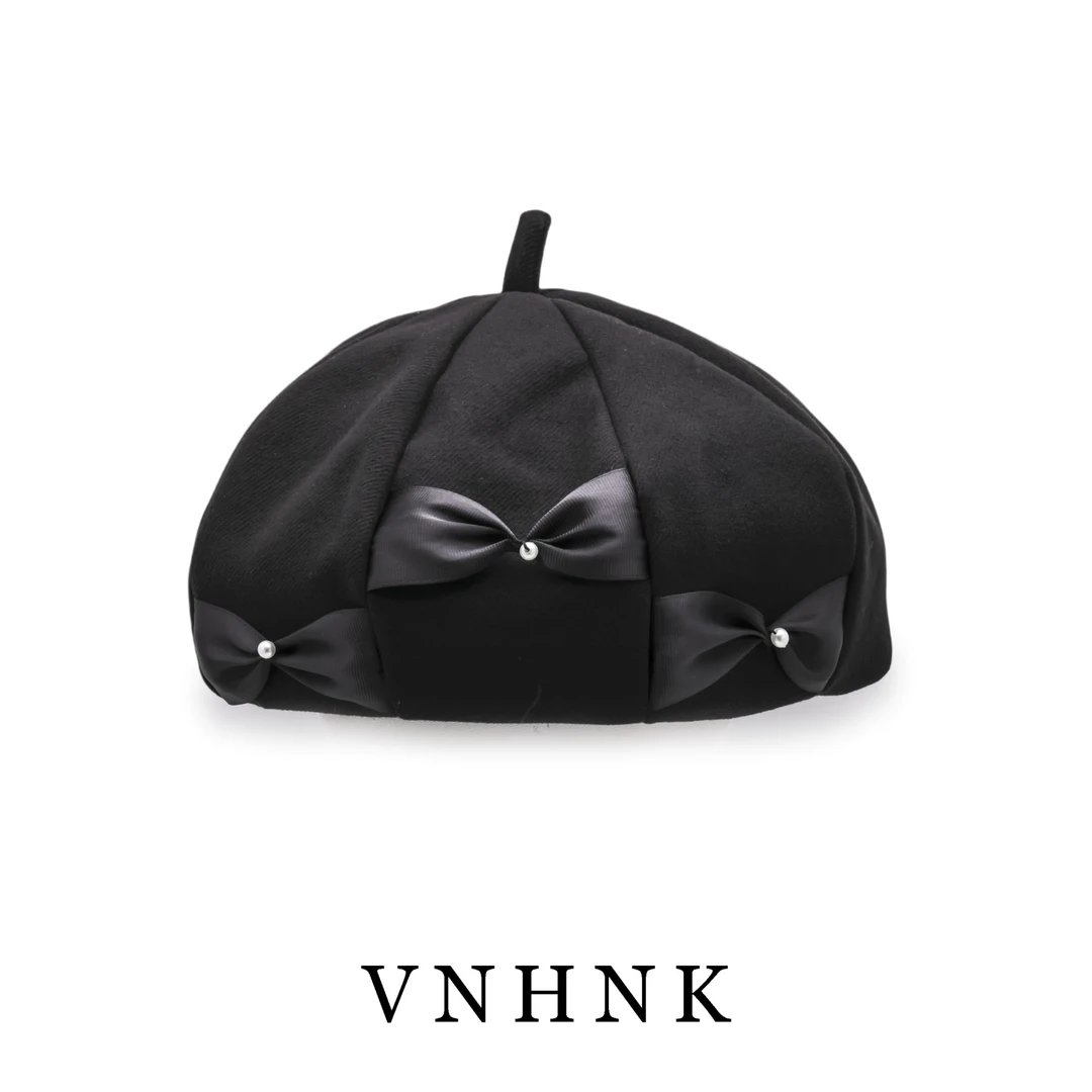 美可儿   G163    黑色气质小众时尚百搭帽子