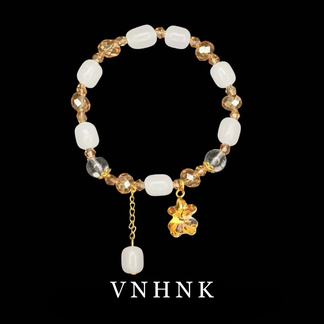 铜合金仿水晶手链 美可儿    R463   白色时尚气质百搭手链