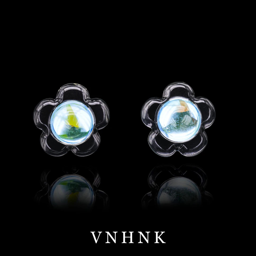 铜合金亚克力耳饰 美可儿   H346   白色精致小众百搭耳环