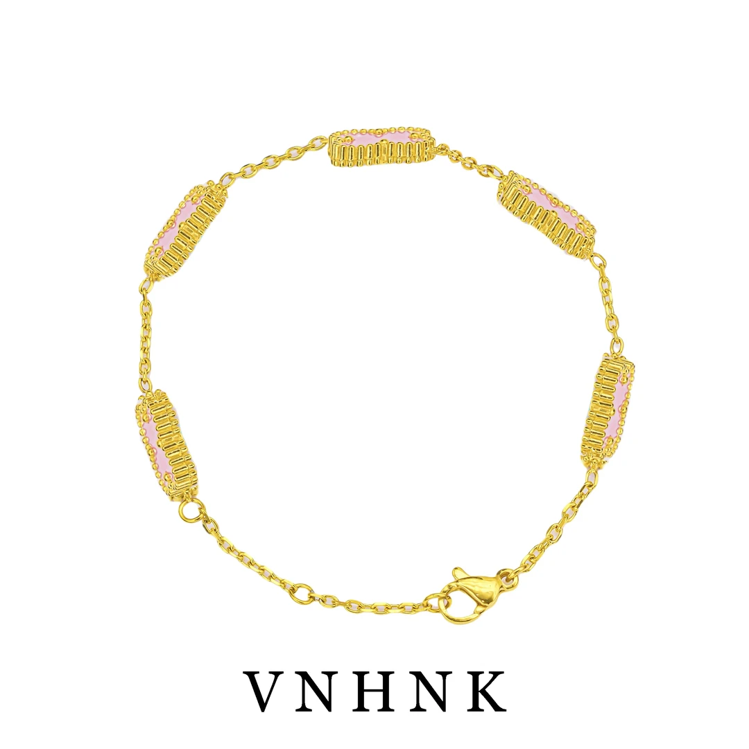 钛钢手链 美可儿   D45   粉色(21cm)时尚气质百搭手链