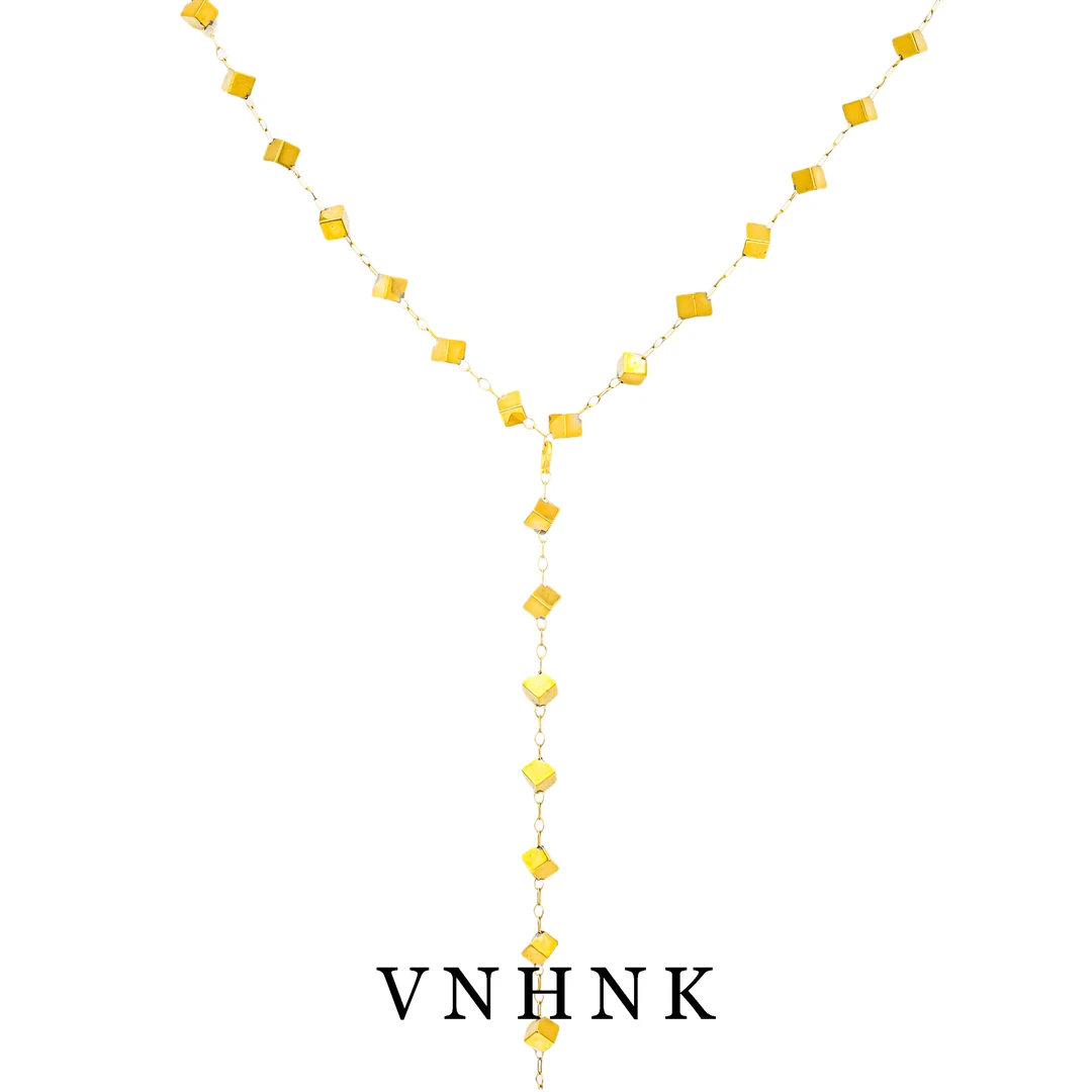 钛钢项链 美可儿  F96   金色（46cm）气质时尚百搭项链