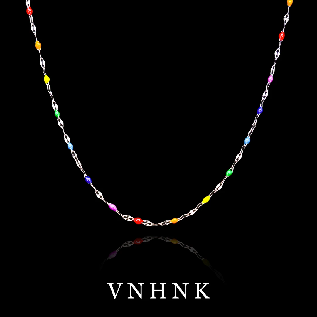 不锈钢项链 美可儿   K53   彩色气质时尚百搭项链