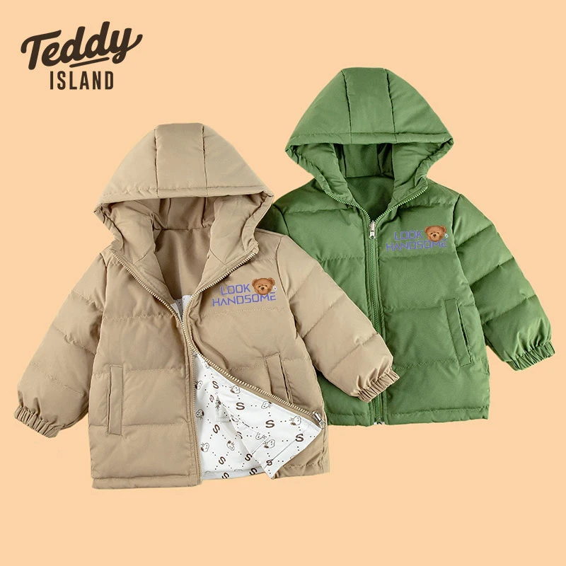 泰迪熊冬季新款老花双面穿羽绒服TDA01