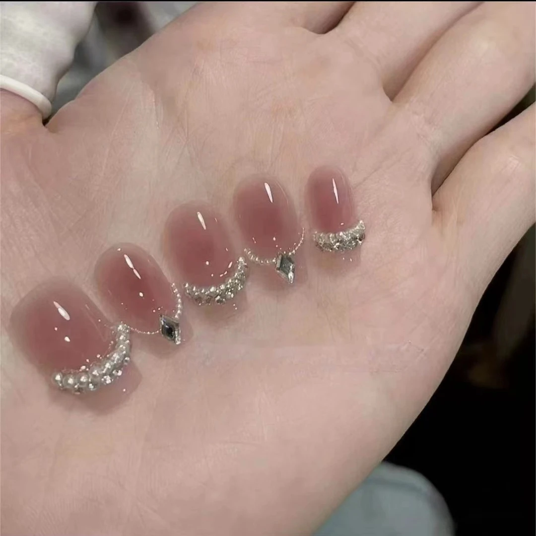 【戴安娜王妃】夏月茉手工定制穿戴甲可拆卸美甲贴片