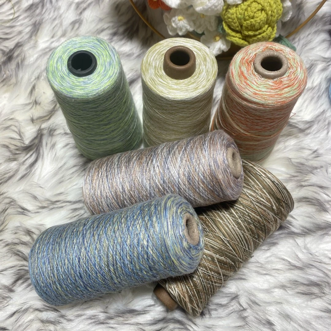 ♥A小新毛线花苞闪丝/幻彩系列/梦幻棉麻线/柔软时尚亲肤手工