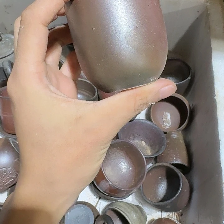 紫砂茶壶坭兴陶柴烧瑕
