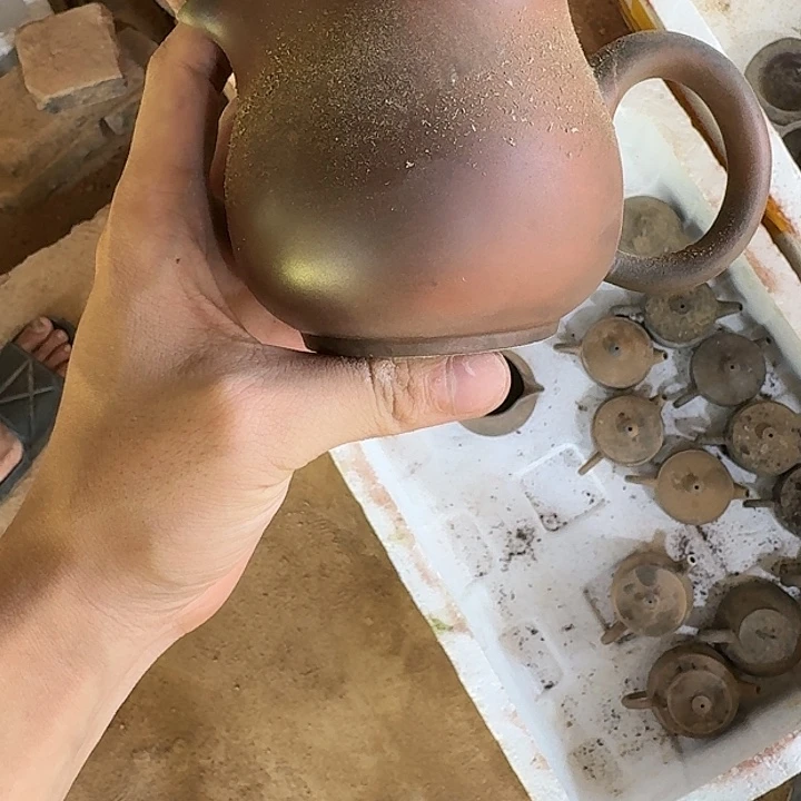 紫砂茶壶坭兴陶柴烧