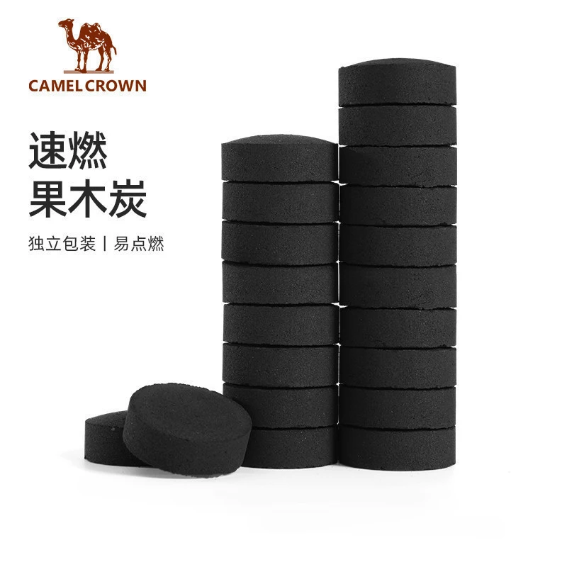 【易烤】骆驼一次性烧烤炉补充碳包果木炭健康家用户外露营烧烤炭
