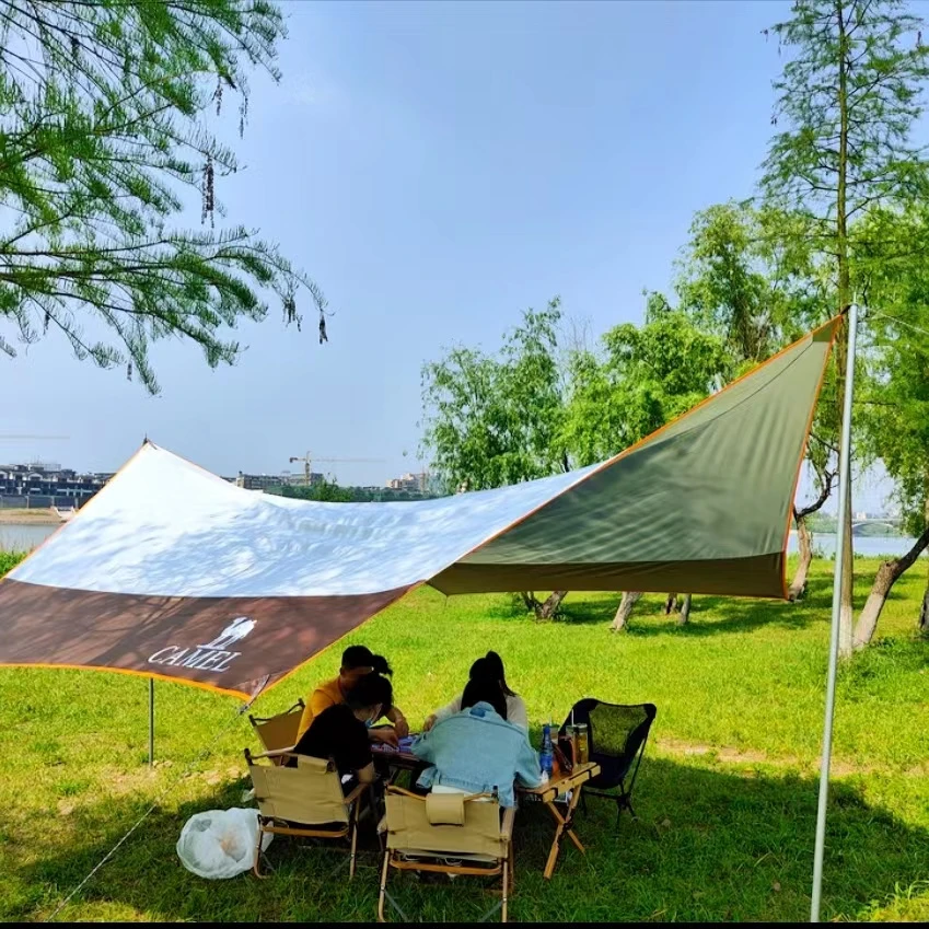 骆驼露营蝶形天幕帐篷涂银防雨防晒遮阳1142253027/1142253028