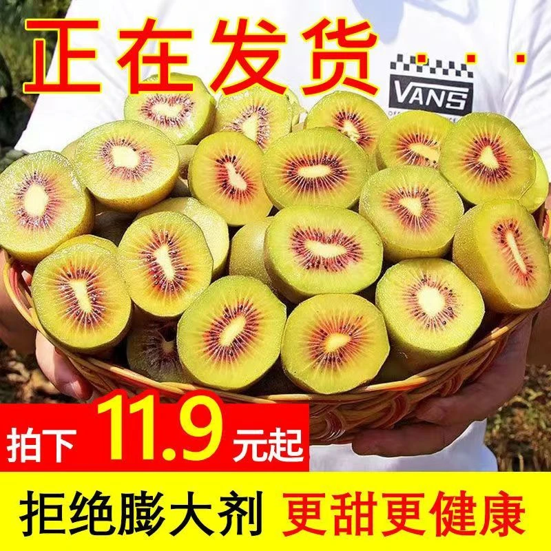 【包甜】四川蒲江红心猕猴桃奇异果新鲜应季水果批发现摘季节胡桃