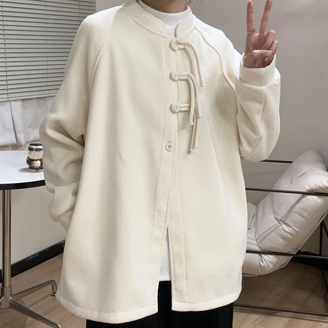 去月球 原创【叹息】加绒加厚流苏国风休闲百搭宽松新中式卫衣外套