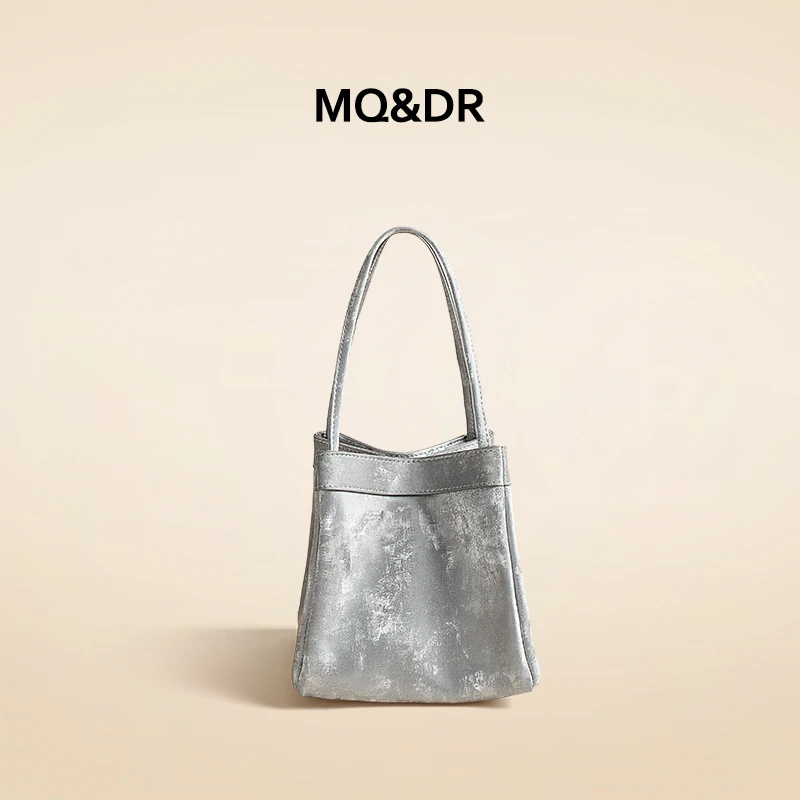 MQ&DR【椿尾诗集】小众复古新中式锦囊包绸缎牛皮翅膀包单肩斜挎包