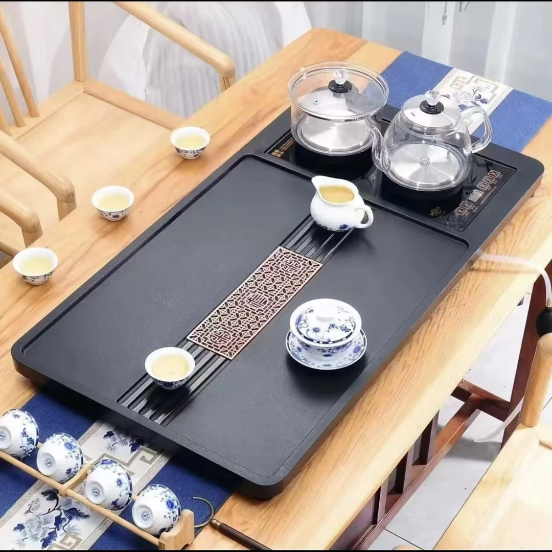 85*45*3带烧水一体茶盘办公简约家用客厅带过滤网下水直排泡茶盘