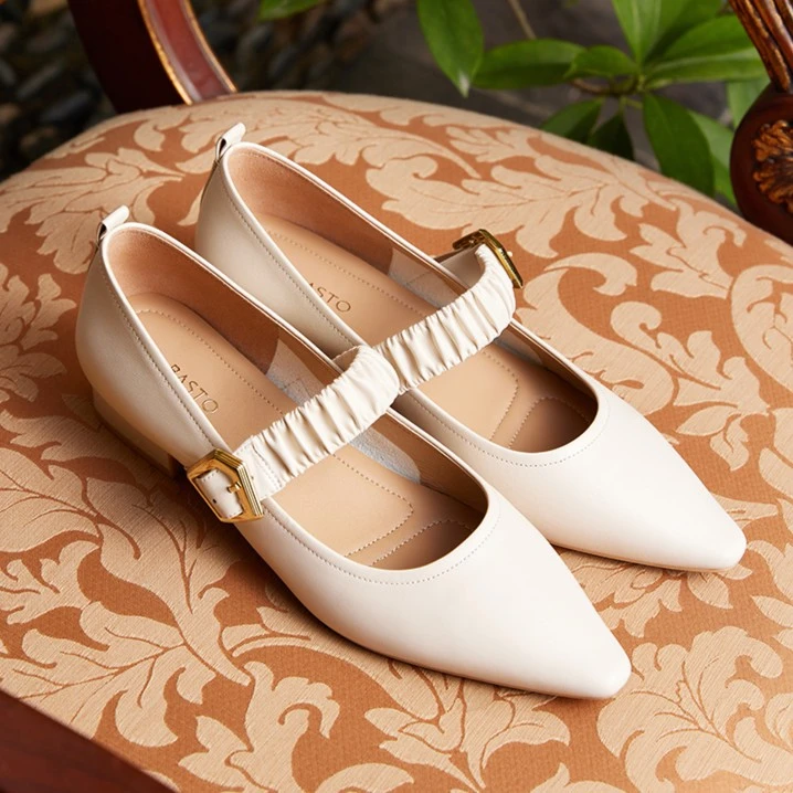 【百思图】23春季商场爆款时尚潮流粗跟百搭玛丽珍鞋女单鞋TUJ20AQ3