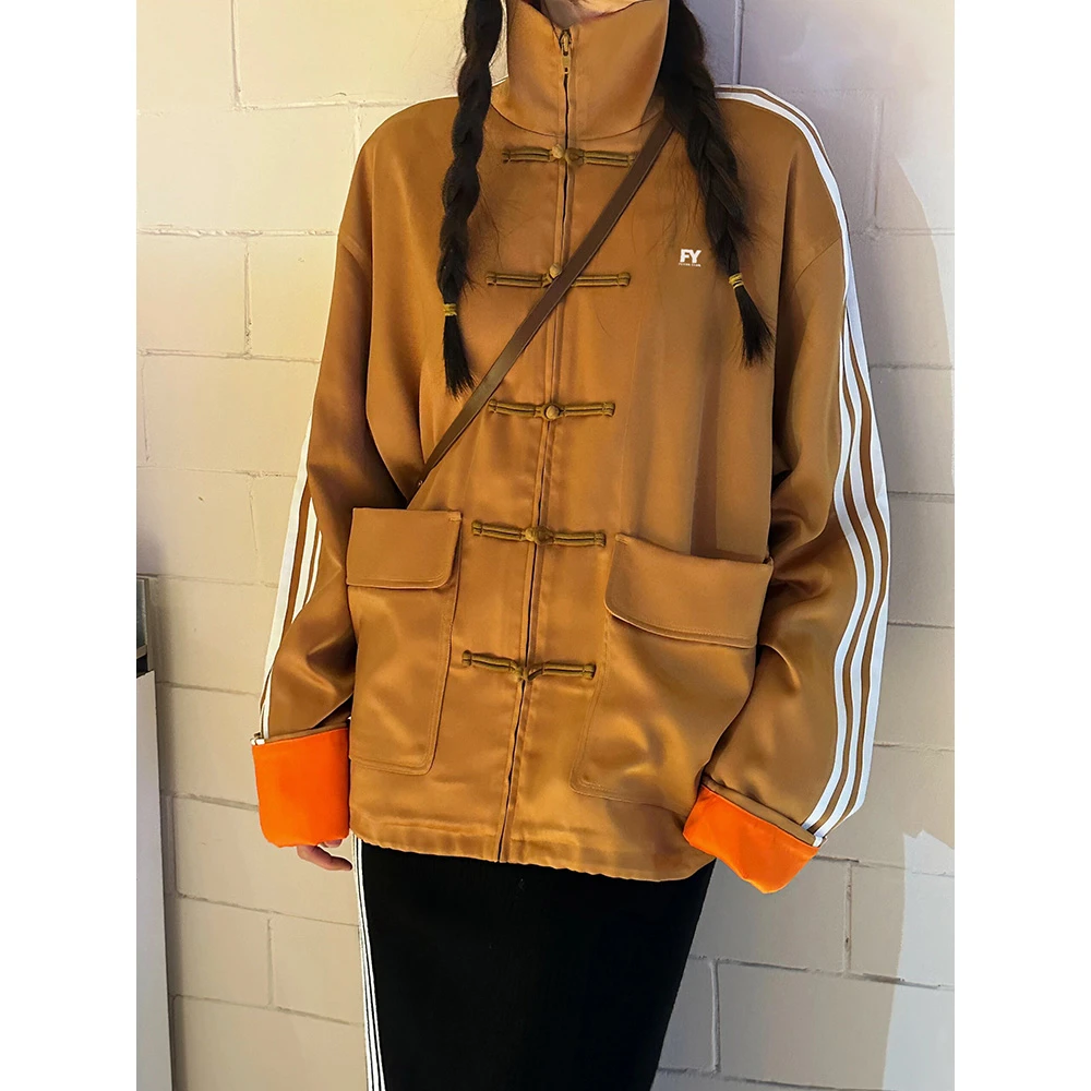 【清仓福利】新中式国风外套女春秋百搭高级感盘扣时髦外衣宽松休闲