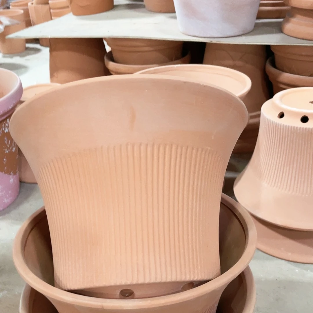 【闪购商品】红陶20CM（含）-50CM（不含）经典喇叭竖纹多孔22-16