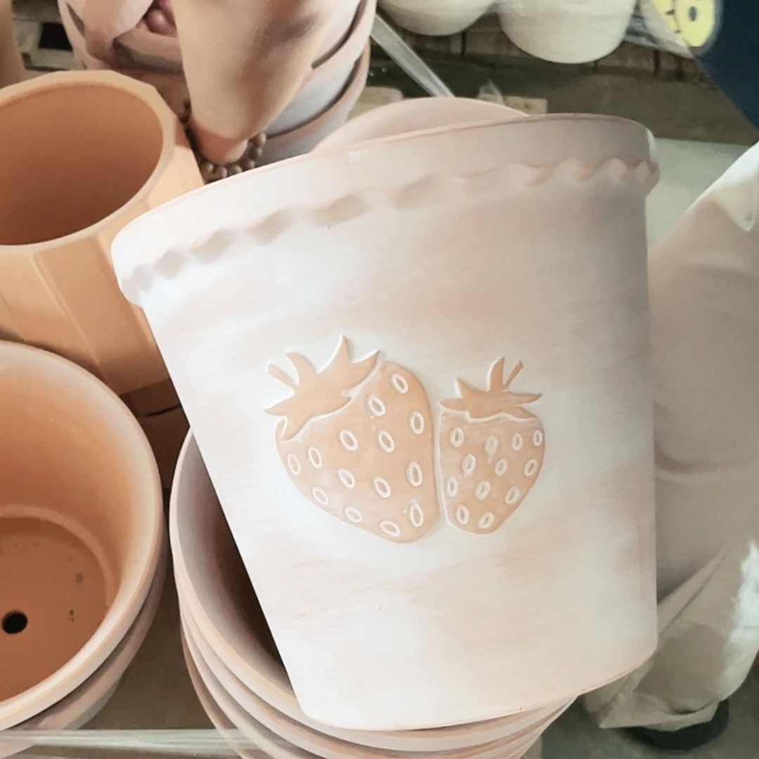 【闪购商品】红陶20CM（含）-50CM（不含）微瑕复古草莓26-24