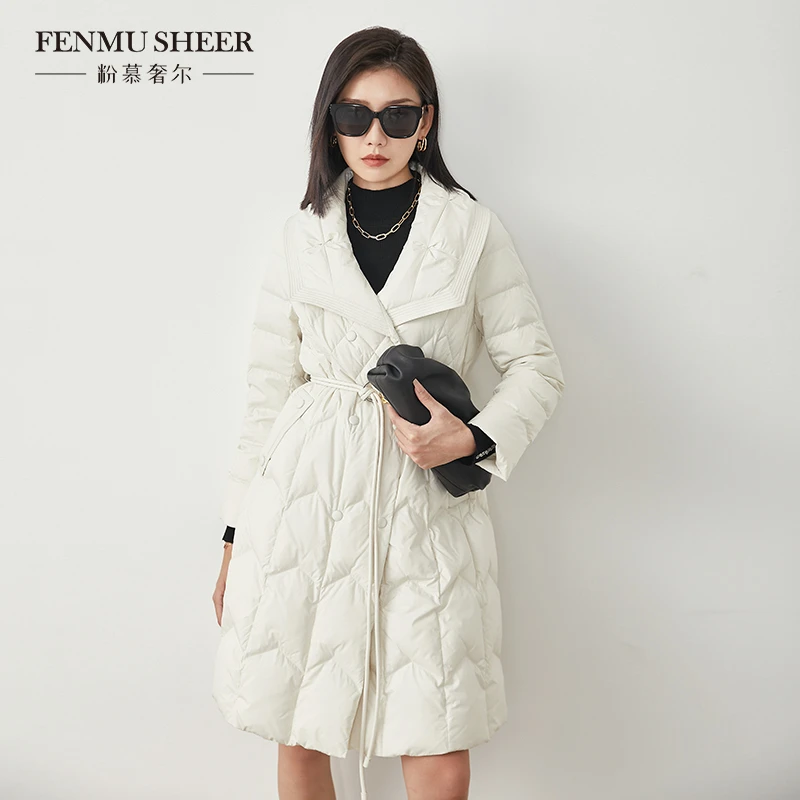 【小费班长】粉慕奢尔『北欧暖冬』【保暖羽绒服】白鹅绒服外套-Y1691