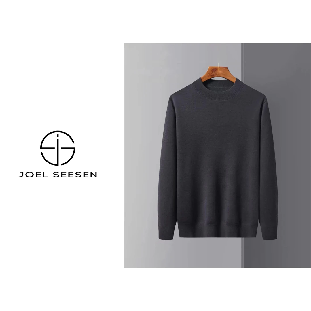 男士加密加厚1OO精纺羊毛针织衫2229