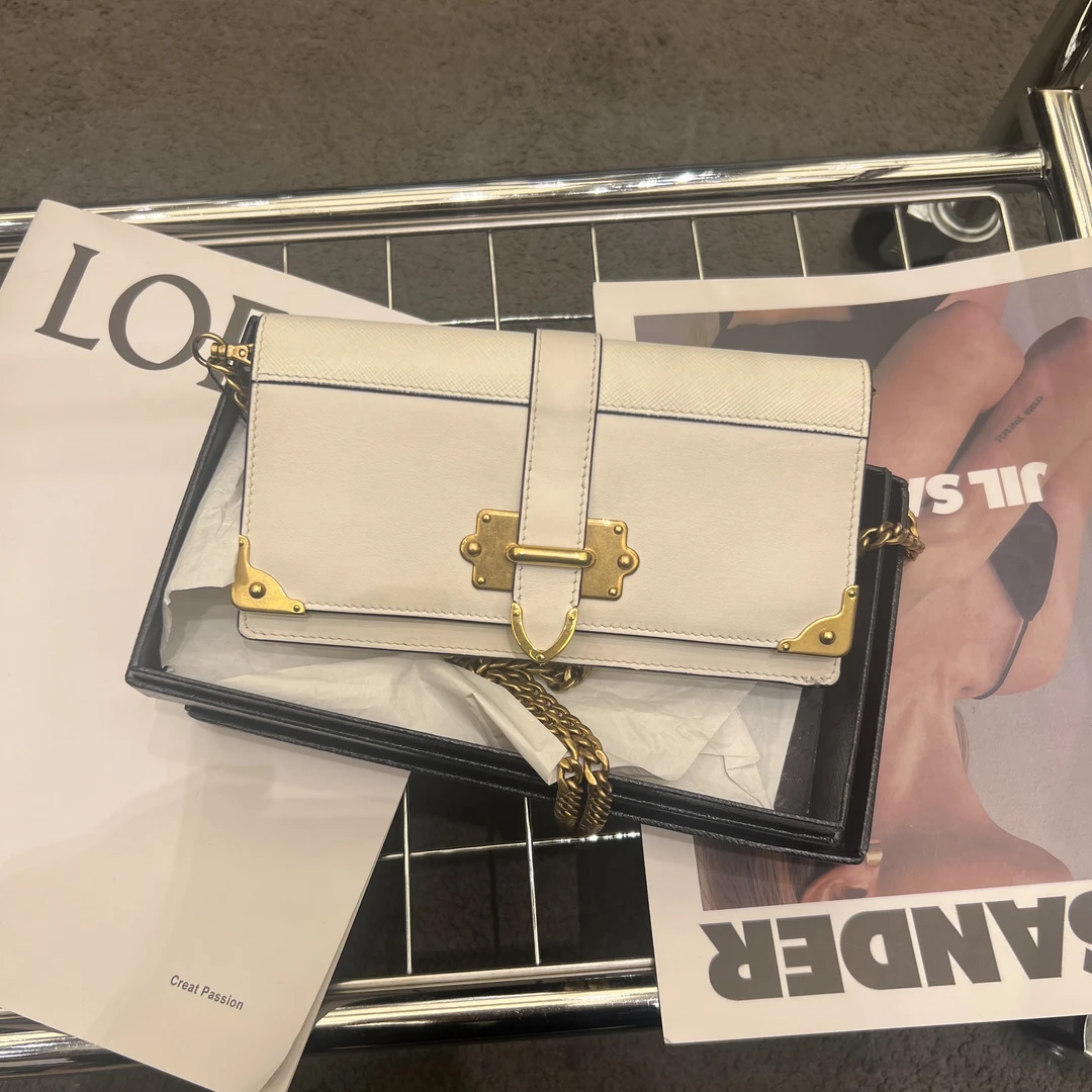 95新 Prada/普拉达 PRADA/普拉达 白金cahier单肩包 20637