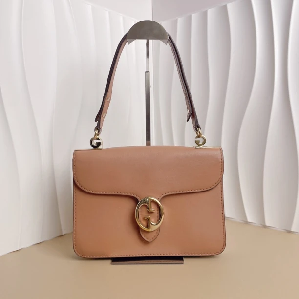 95新 GUCCI/古驰 Gucci古驰翻盖款单肩手提包 24910