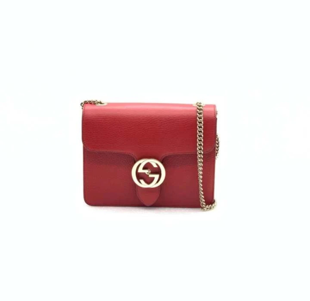 95新 GUCCI/古驰 GUCCI/古驰红金风琴单肩包 24028