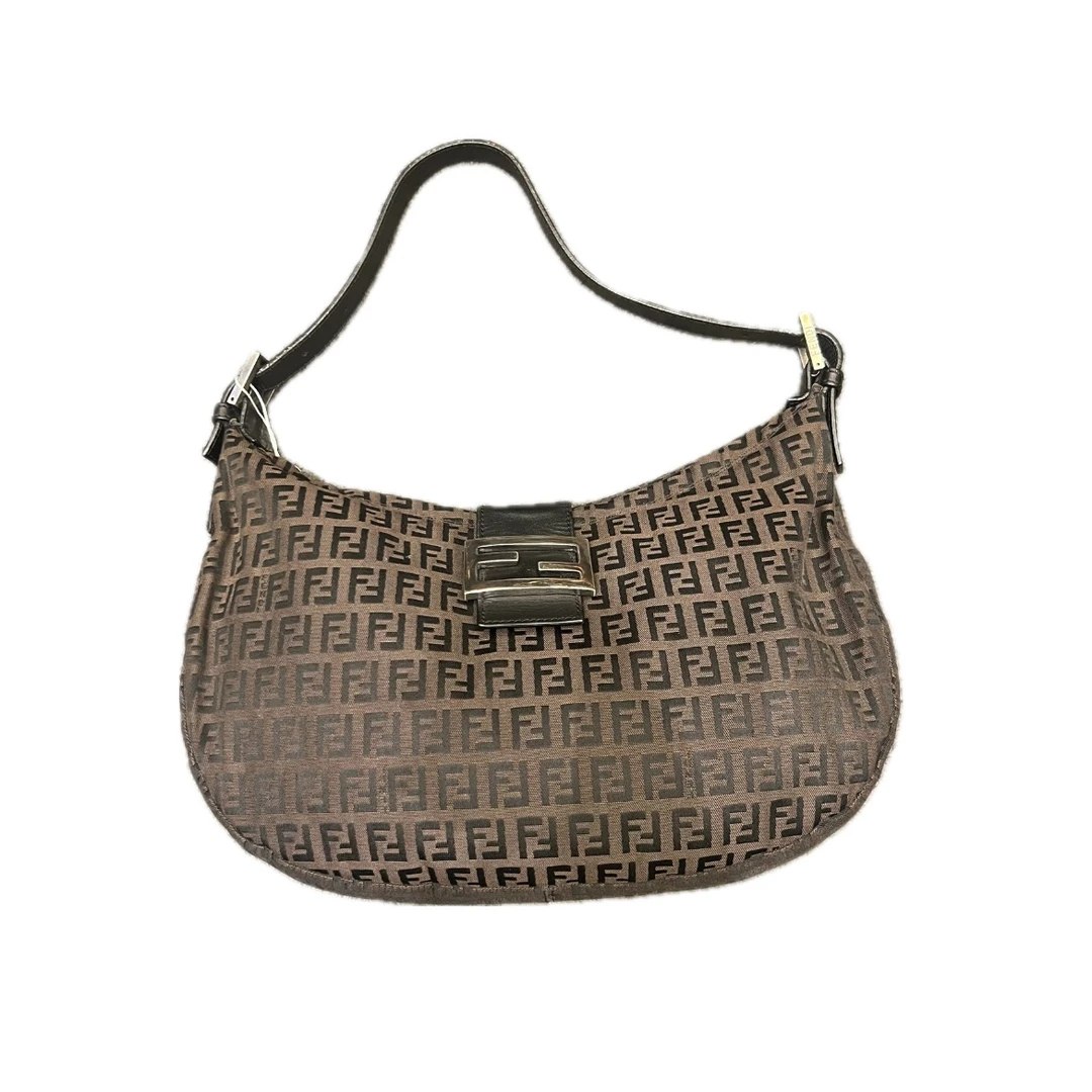 95新 FENDI/芬迪 FENDI/芬迪老花中号腋下包 J23091