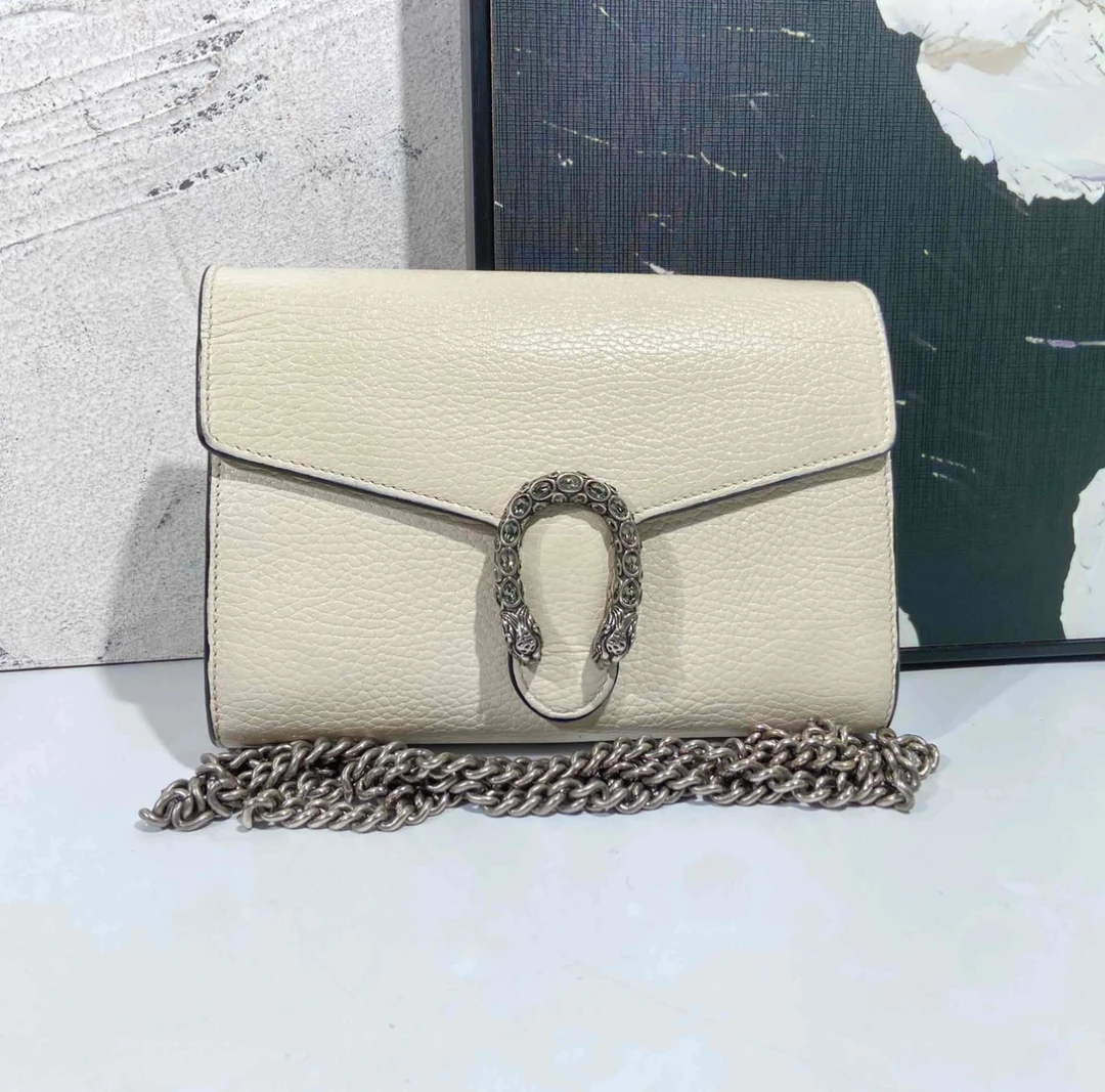 95新 GUCCI/古驰 GUCCI/古驰 古驰白色钻扣酒神mini 25567